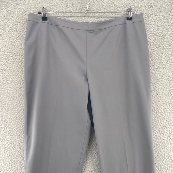 Lafayette 148 New York Pants Womens 16 Bleecker Gray Tapered Office Career NWT - Picture 2 of 12